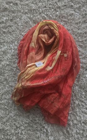 Nile Sommer Schal in Orange-Gelb, neuwertig!