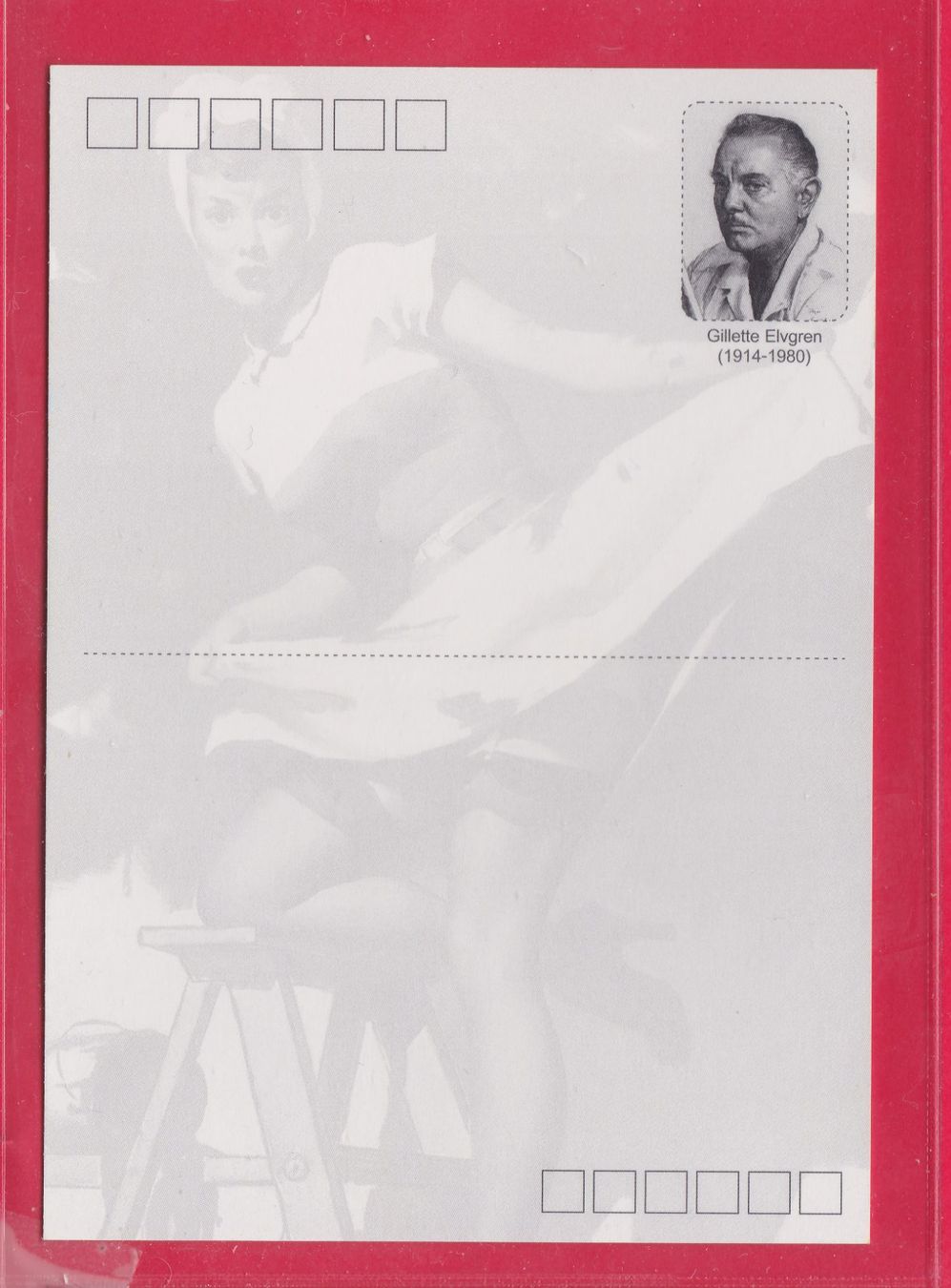 Ansichtskarten: PIN UP, FERNROHR, GIL ELVGREN – Gebraucht aus Oberrieden von Gebirgsstelze 1