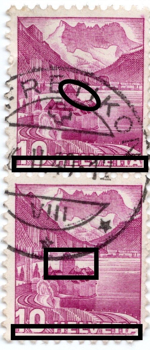 Tutti i francobolli: 58c CH 1936 Paesaggi/dif. – Usato da BREGANZONA venduto da adelio8