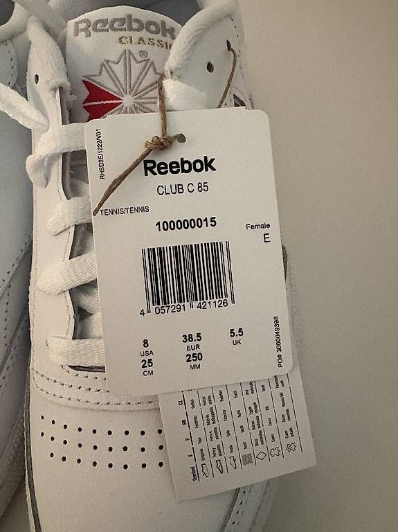 Herrenschuhe: Reebok C85 unisex Weiss 38.5 – Gebraucht aus Rüschlikon von kat_td6h 1