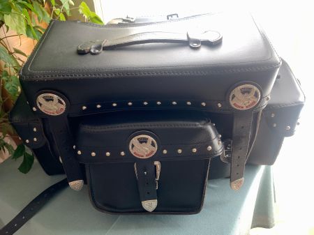 Held Motorradtasche Leder für Sissybar