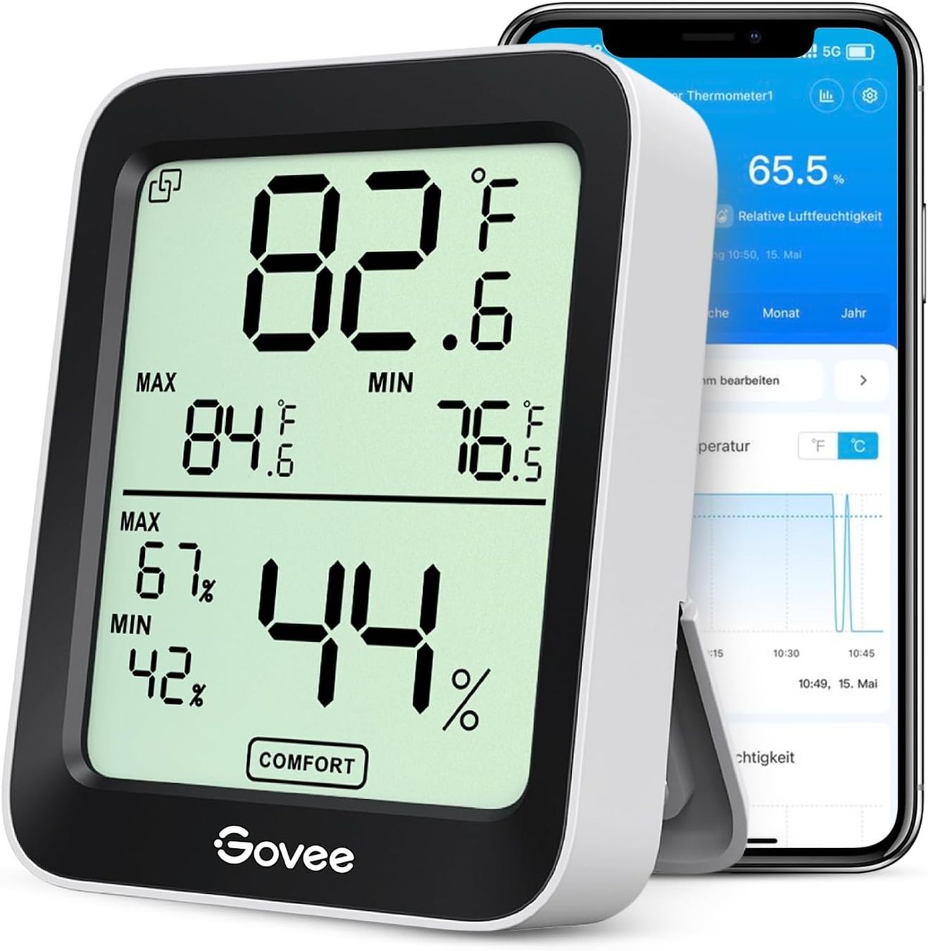 Altro per la casa: Bluetooth Thermometer Hygrometer Innen LCD Digital Alarm – Nuovo e nell'imballaggio originale da Hundwil venduto da pak_7zvn