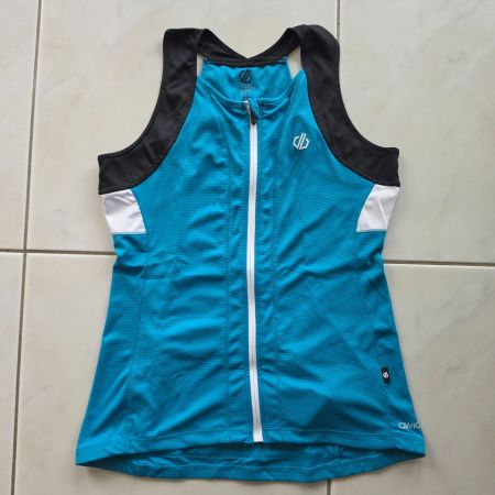 Lässiges türkisfarbenes Bike- oder Rad-Trägershirt Gr. 40