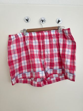 Short de pyjama carreaux roses et blancs T. 48 M&S