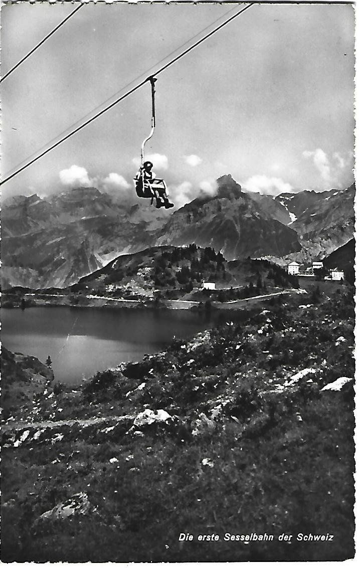 Ansichtskarten: Engelberg Die erste Sesselbahn der Schweiz – Gebraucht aus Wetzikon ZH von Brulu100