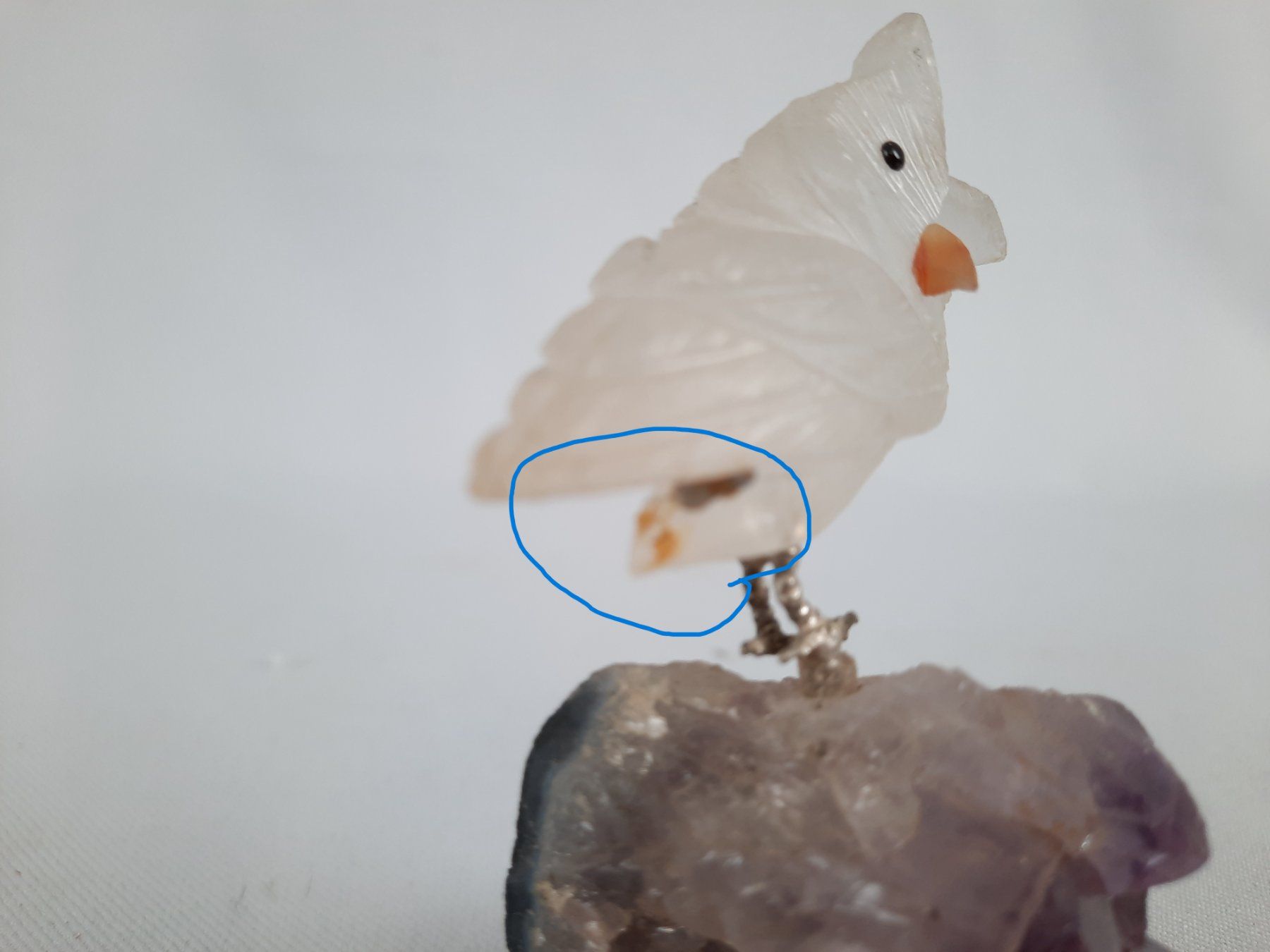 Mineralien & Heilsteine: 3 Amethysten mit div. Vögeln – Gebraucht aus Beinwil am See von Restwert_Beinwil 8