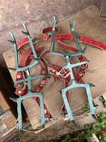 Crampons vintage Steigeisen alpinisme cuir acier rétro