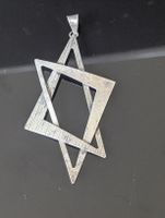 Vintage Sterling 925 Silver Star of David Pendant Judaica