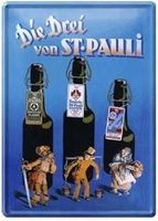 Blechpostkarte - St. Pauli