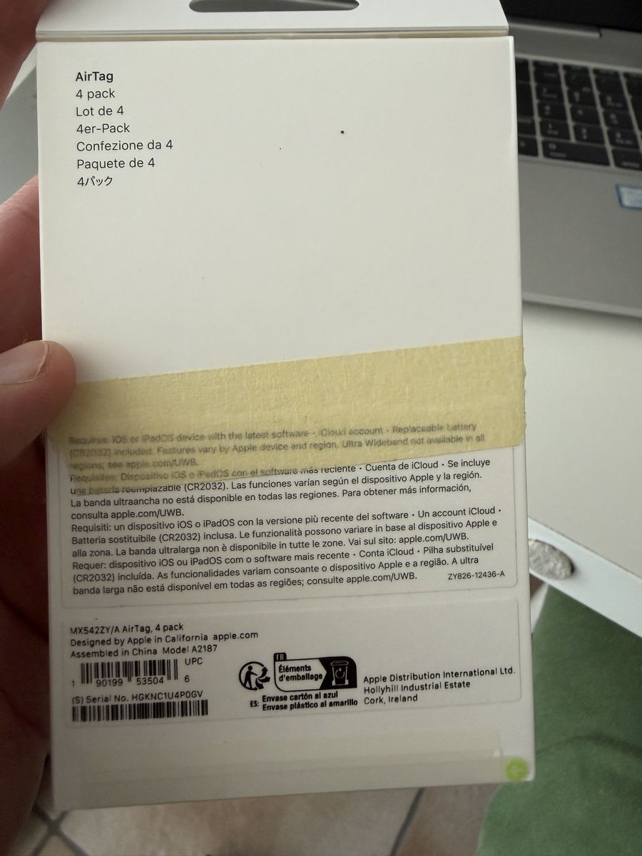 Apple Telefoni cellulari / Smartphones: Apple AirTag 4er pack OVP – Nuovo e nell'imballaggio originale da Zofingen venduto da ZeroLimits 1