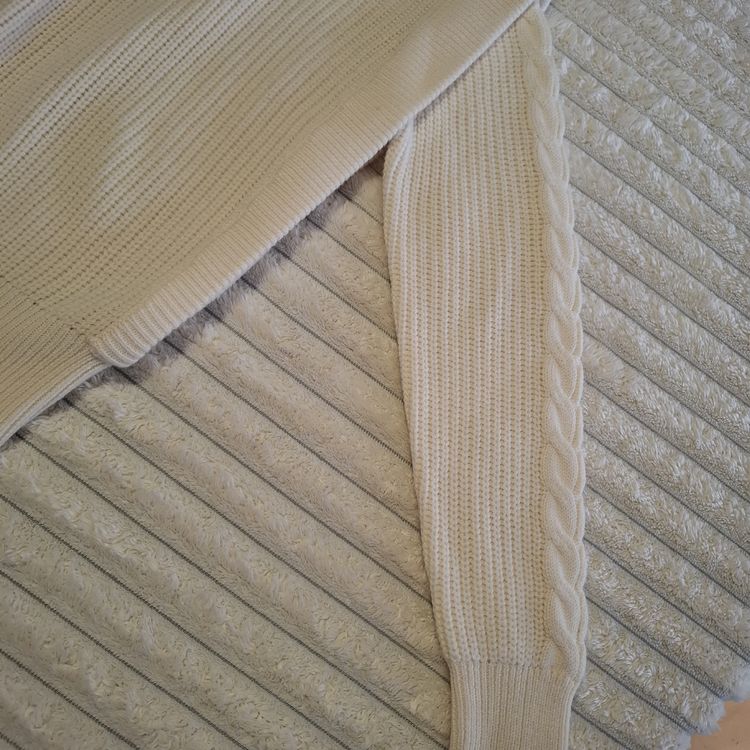 Superbe Pull Caroll Taille L– Blanc cassé / Écru – (Neu (gemäss ...