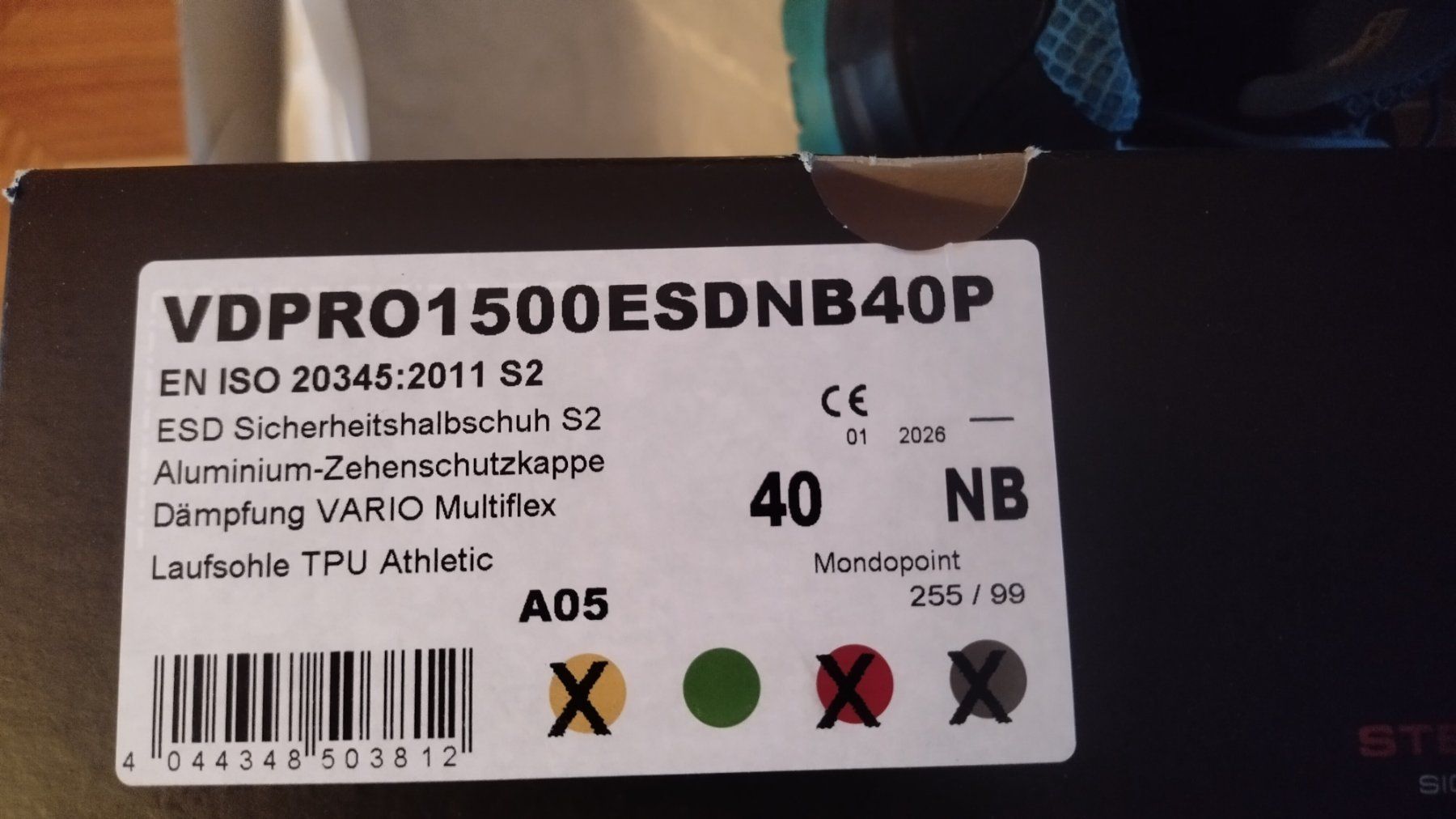 Scarpe da uomo: Chaussures de sécurité VDPRO1500 – Usato da Bévilard venduto da nadmat 2