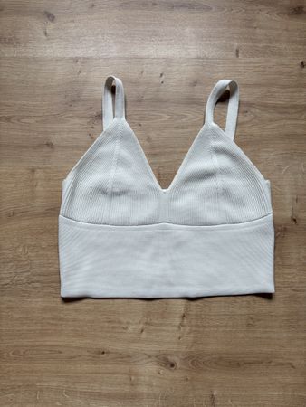 top blanc zébra, taille S