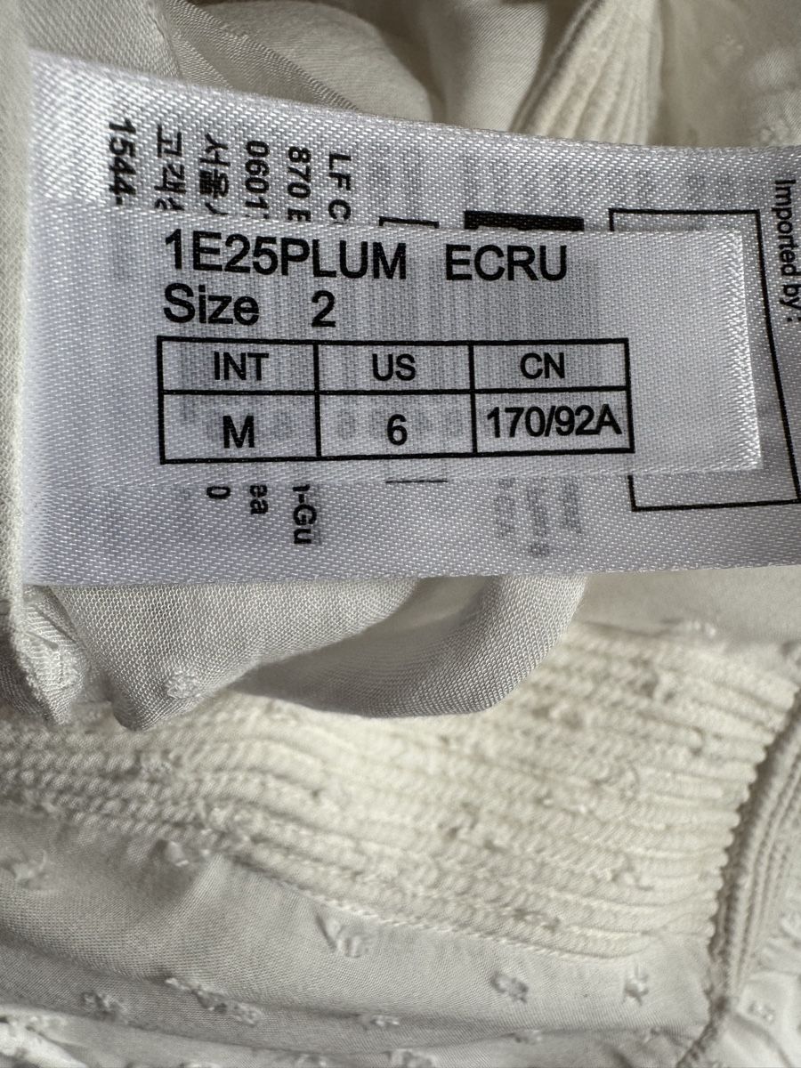 Ba&Sh Vestiti: Robe blanche à pois BASH, T.38/40, viscose – Nuovo (secondo la descrizione) da Morges venduto da sandy069 6