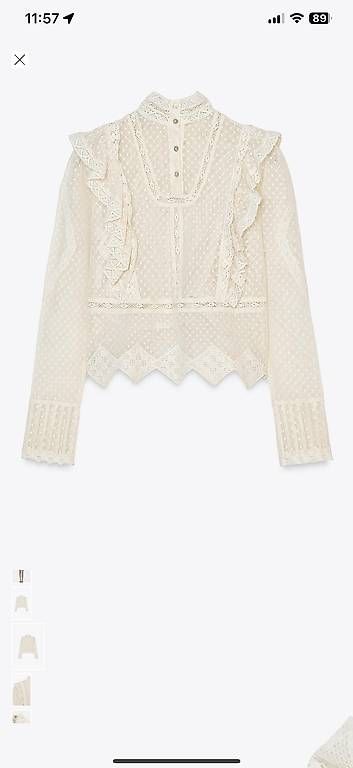Camicette: Zara blouse brodée taille M comme neuf – Usato da Yens venduto da GIPE 1