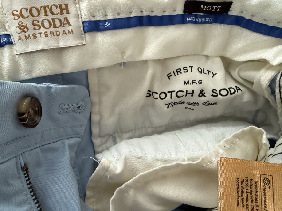 Maison Scotch Pantaloni: Scotch & Soda Mott Hose Hellblau Gr. 29/32 – Nuovo (secondo la descrizione) da Zürich venduto da kavebe 4