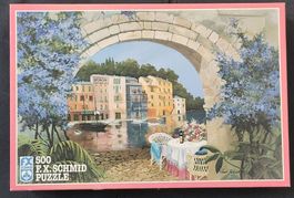 Puzzle 500 Teile: "Wicker Wine Lace & Love"