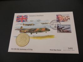 Münzbrief Turks & Caicos Islands 5 Crown 1994 - D-Day