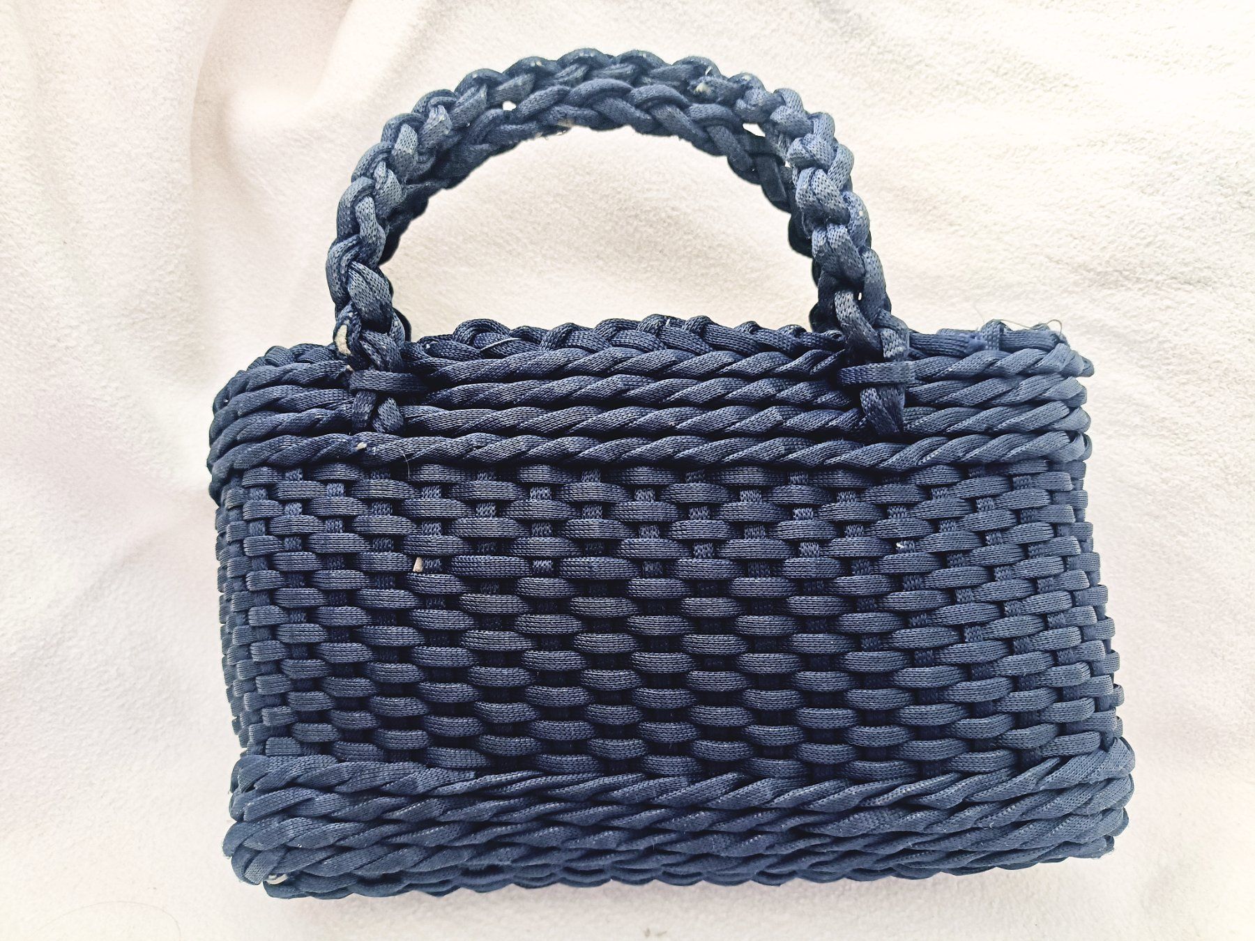 Borse da donna: Borsa blu vintage intrecciata – Usato da Lugano venduto da riccardo012