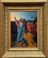 Olio su tela Gesù risorto e il primato di Pietro