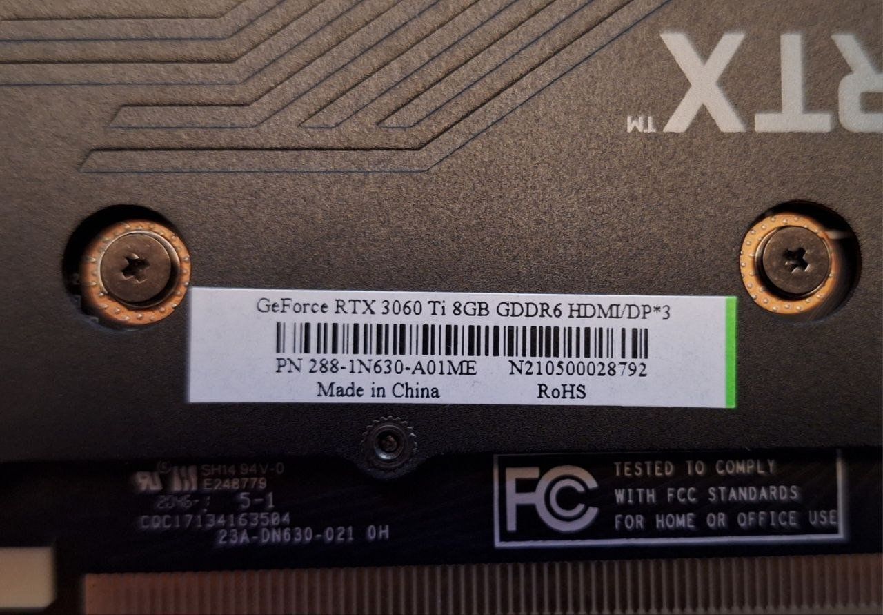 Zotac Schede grafiche: Zotac NVIDIA GeForce RTX 3060 Ti – Fully Working, Excellent – Nuovo (secondo la descrizione) da Magadino venduto da LolleCB 6