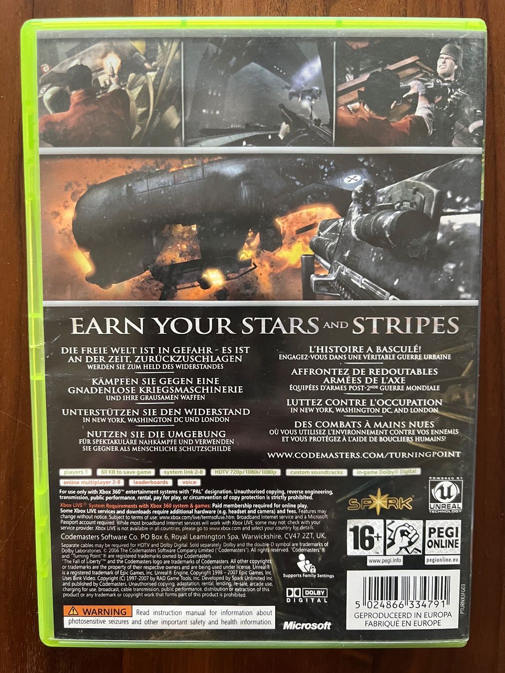 Giochi: Turning Point Fall of Liberty Xbox 360 – Usato da Dübendorf venduto da CellarSeller 1