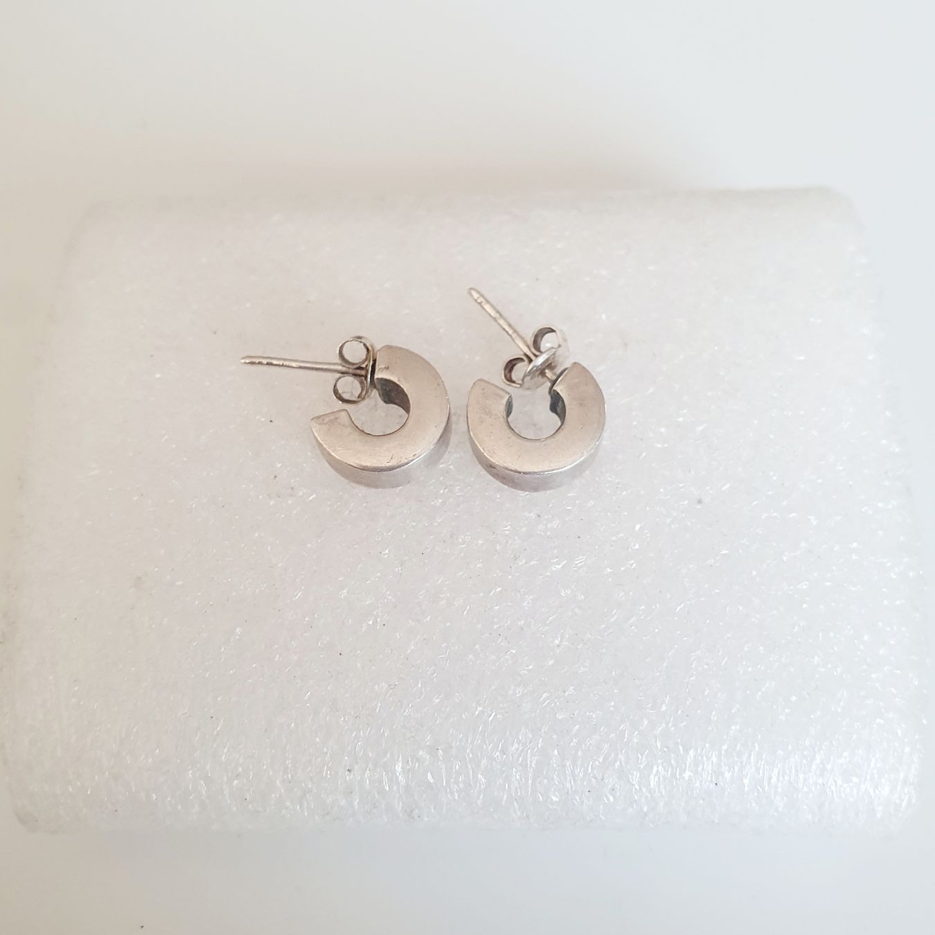 Boucles d'oreille: 925 Silber Ohrringe Ohrstecker Halbkreis  – D'occasion à Kreuzlingen par Wunderkiste123