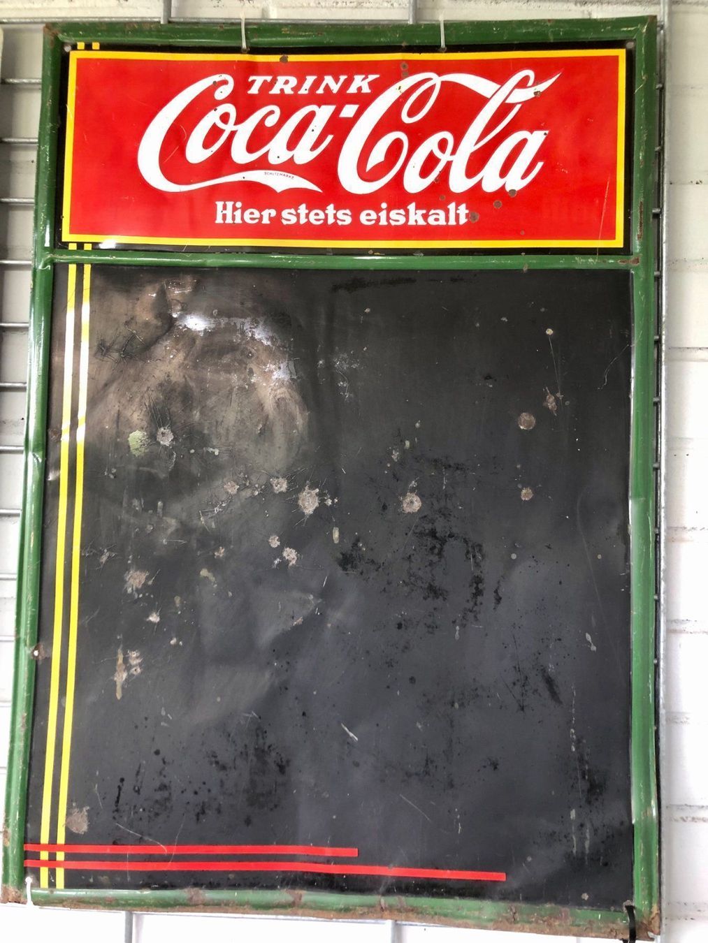 Coca-Cola Insegne: Coca Cola Schild 1930 – Usato da Muttenz venduto da topi68 1