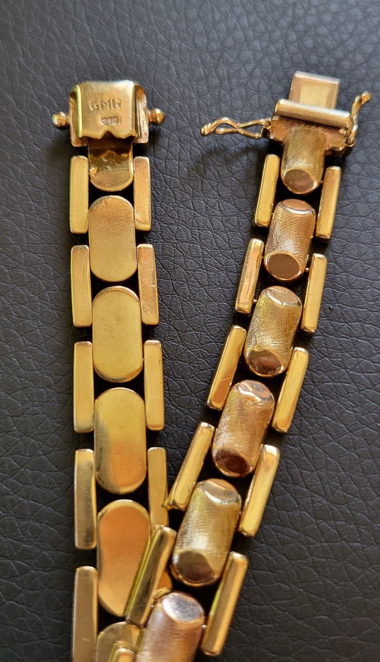 Bracciali & Braccialetti: Gold Massiv Bicolour Armband – Usato da Wald ZH venduto da Dasilver 4