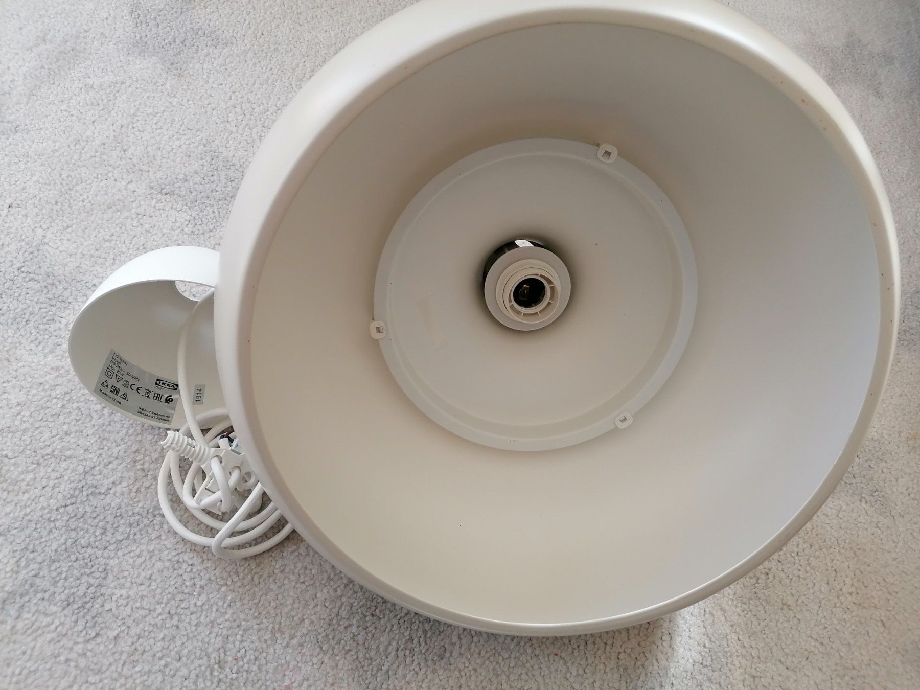 Lampen: Ikea Hängelampe Växjö grau – Gebraucht aus Kaltbach von Rapunzel1987 1