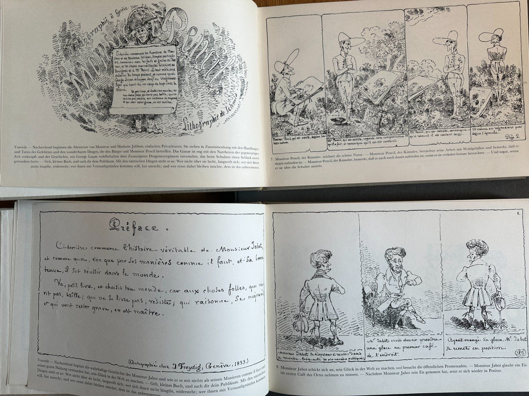 Libri: Rodolphe Töpffer: Komische Bilderromane 1 + 2 – Usato da Zürich venduto da allp 3