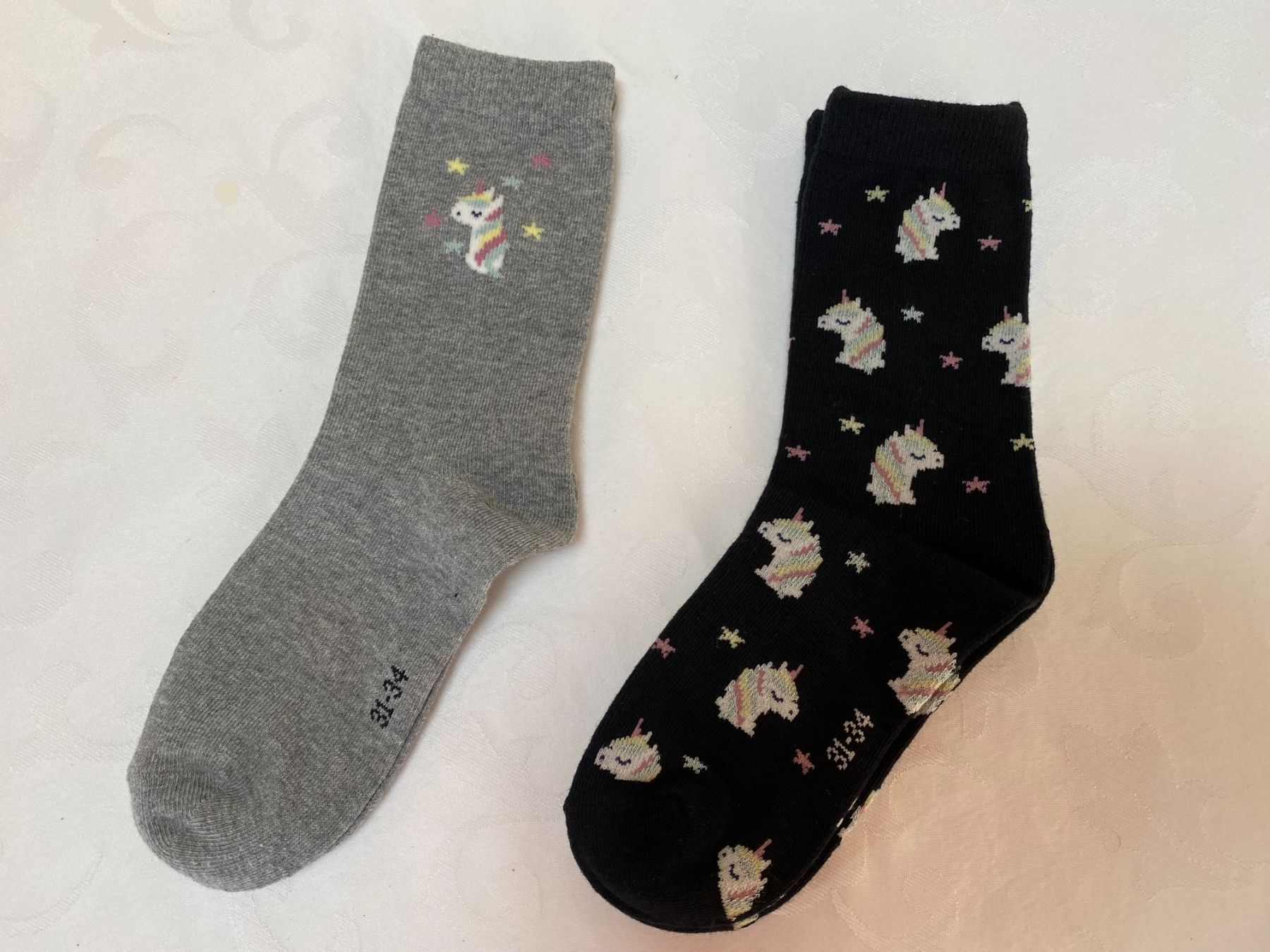 Socken für Kinder: 2 Paar NEUE Socken Grösse 31 - 34 – Neu (gemäss Beschreibung) aus Wagen von 20Ricola18