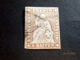 ZNr.22B, Strubel, mit schwarzer Raute, Schnittf. Kat. 220.00