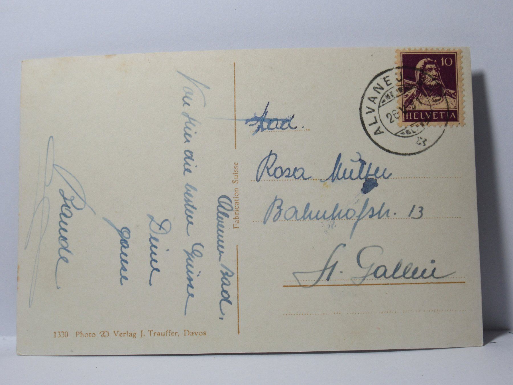 Cartoline postali: Alvaneu  Bad 1931 – Usato da Grenchen venduto da Bluemchen1900 1