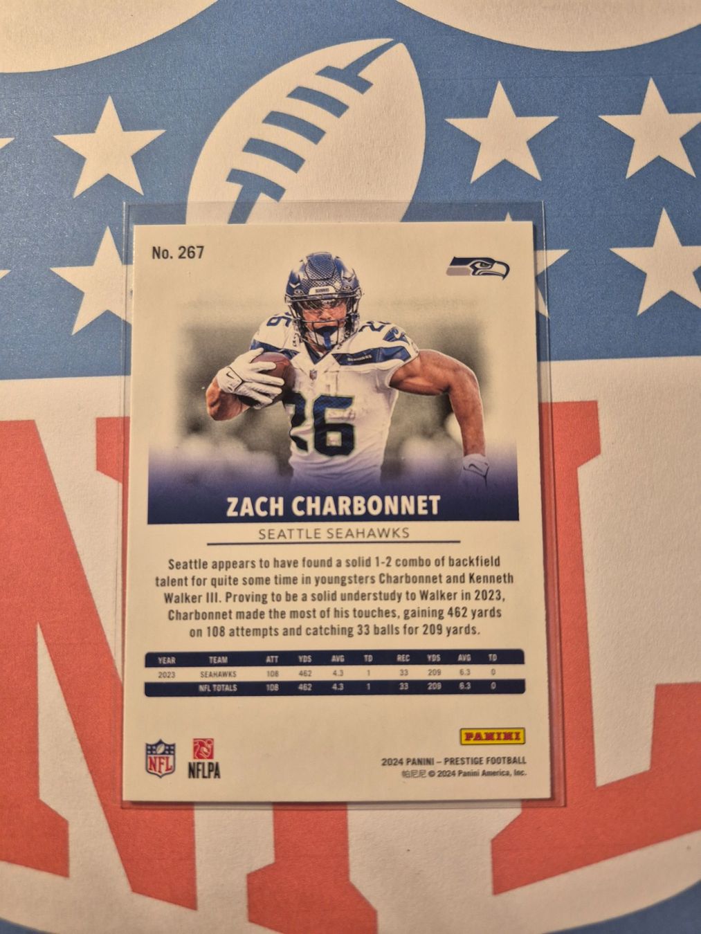 NFL Sammelbilder & Trading cards: NFL Zach Charbonnet Seattle Seahawks – Gebraucht aus Treiten von Sauber73 1