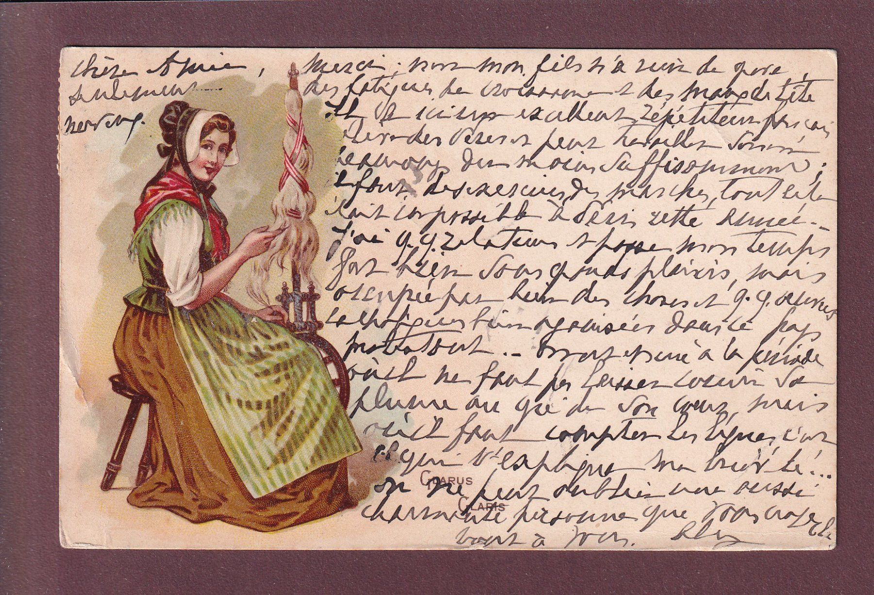 Cartes postales: GLARUS - Tracht - 1903 – D'occasion à Pully par nicecards