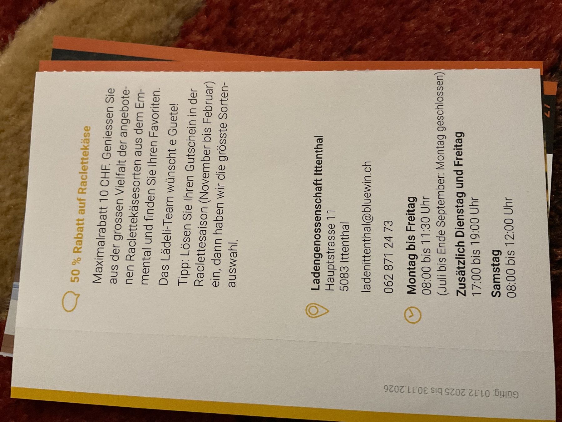 Buoni: Trois Bons 2 pour 1 au restaurant à Asp – Nuovo (secondo la descrizione) da Düdingen venduto da Yellow 4