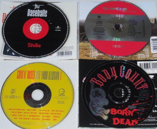CD: 4CD's - Cardigans, Baseballs, Body Count & Guns n' Roses – Usato da Unterbäch venduto da hiliq 6