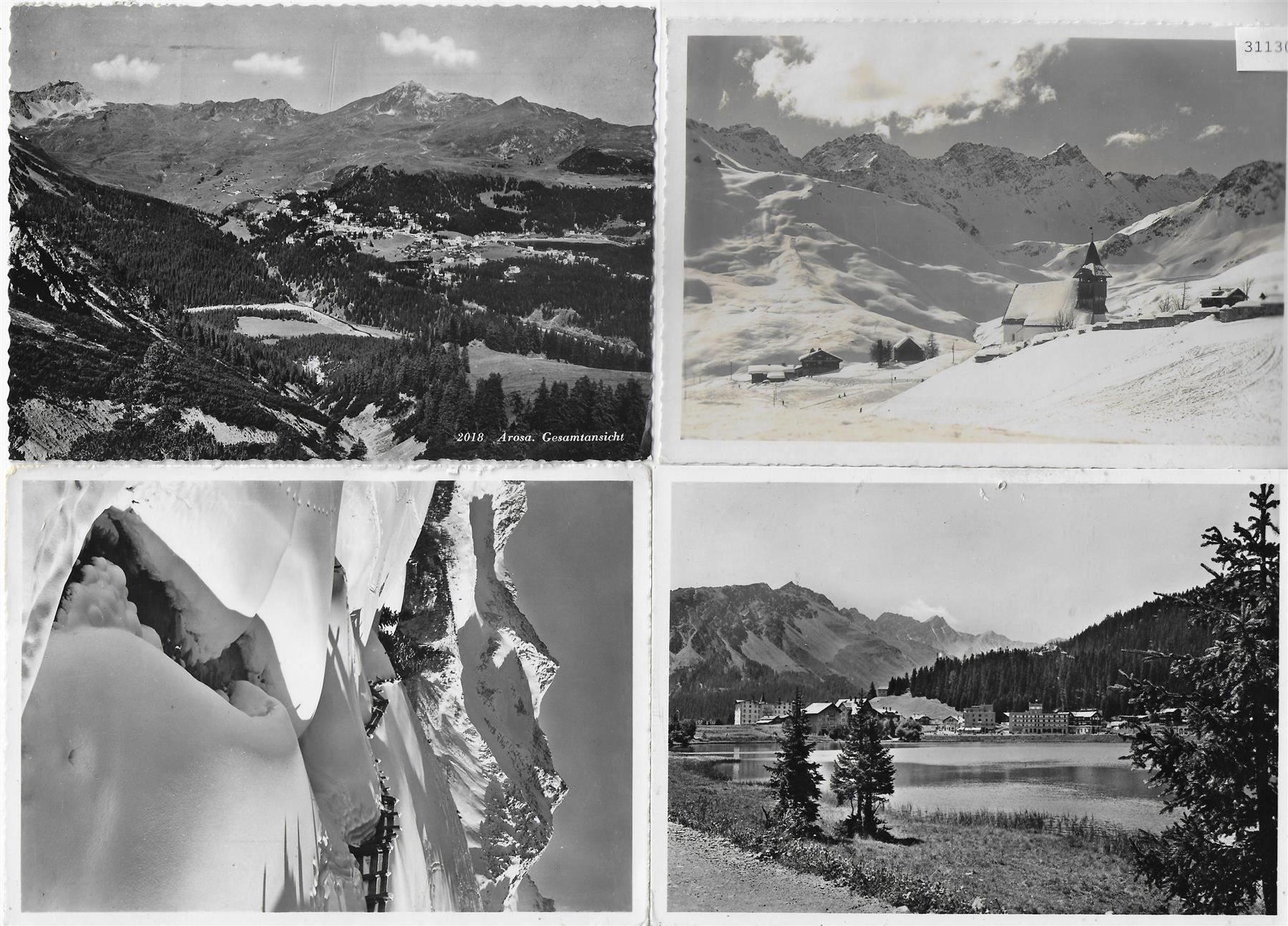 Cartoline postali: 4 AK Arosa – Usato da Ettingen venduto da Kartenplanet