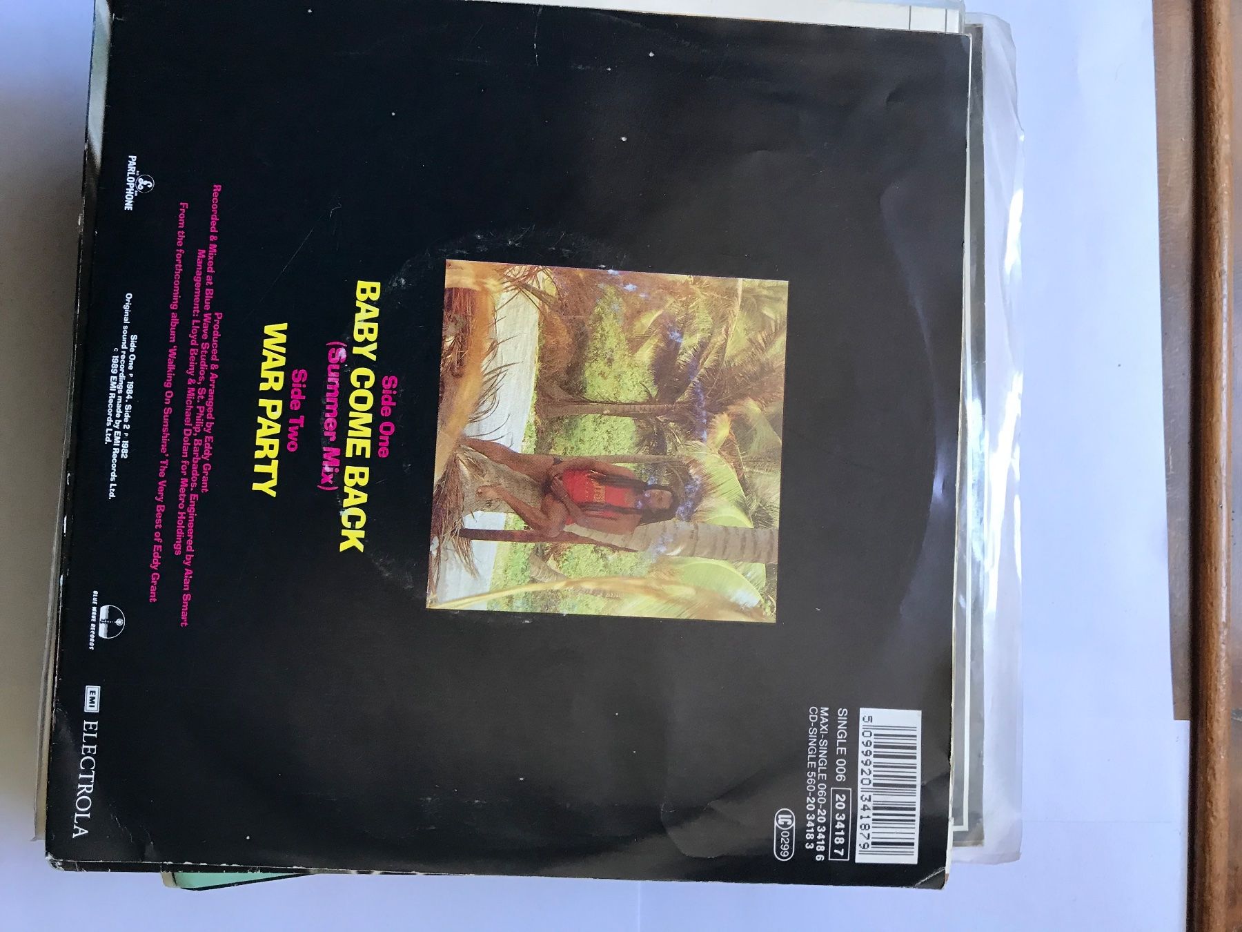 Schallplatten: single, eddy grant, „baby come back“ – Gebraucht aus liestal von makai05 1