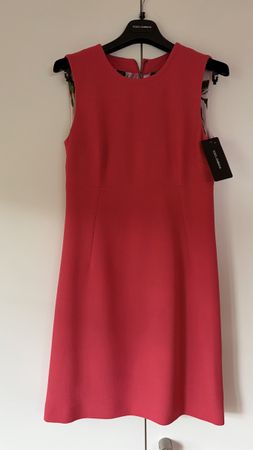 Dress Dolce & Gabbana Floral Lining Pink Size 42 New