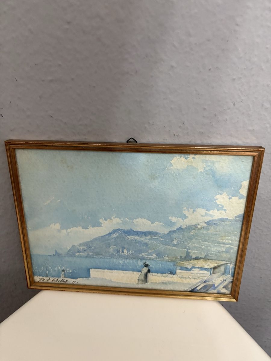 Gemälde: Suite de 2 aquarelles signé Marcel Chollet – Gebraucht aus petit lancy von FerreiraLuis 8