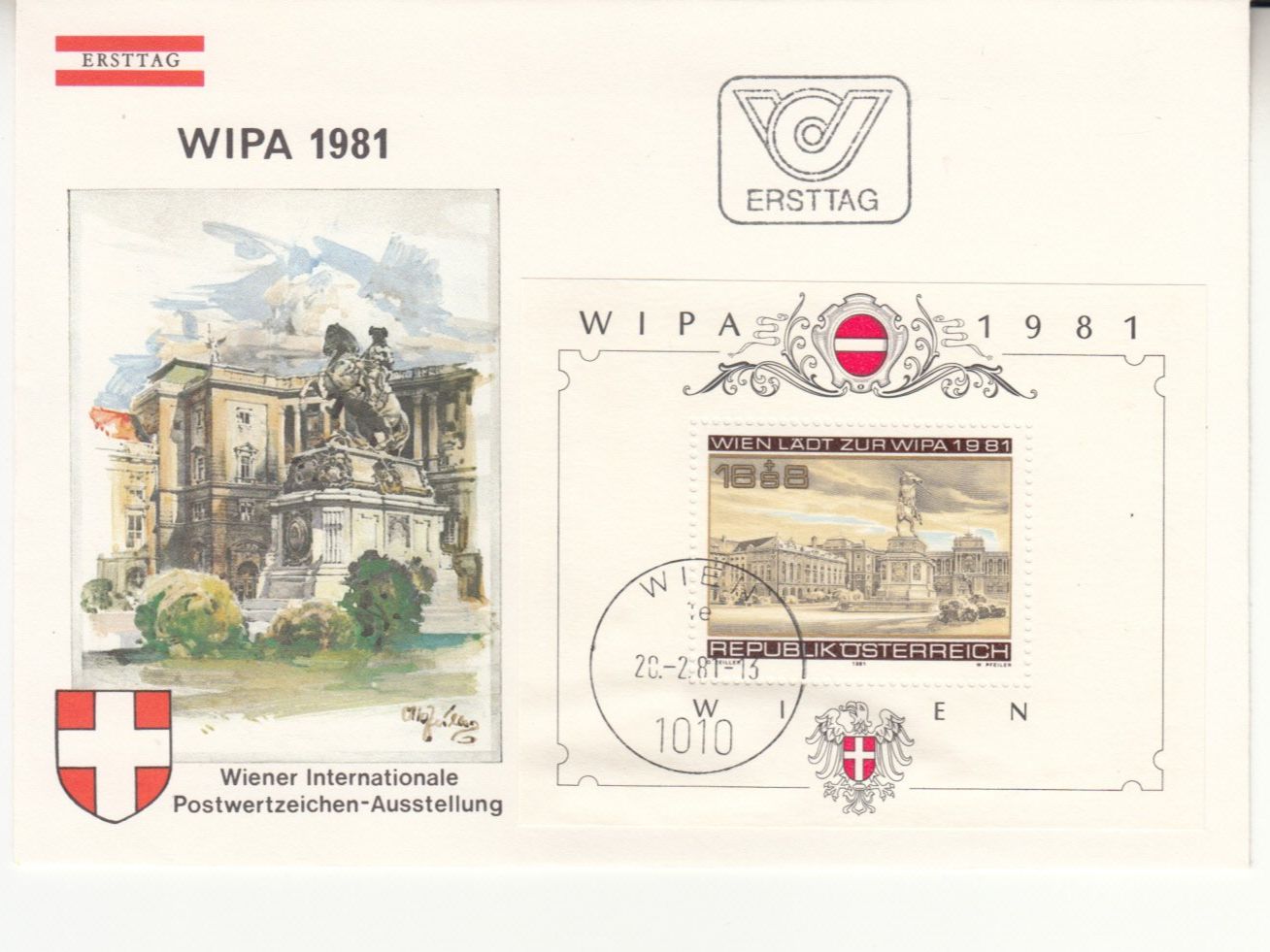 Alle Briefmarken: WIPA 1981 FDC – Gebraucht aus Bürglen TG von StampGraf