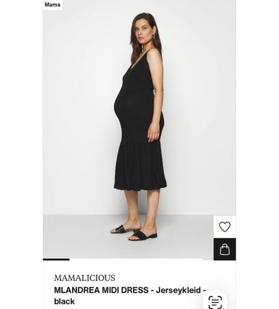 Mamalicious Umstandskleid Schwarz M – Wie Neu 🤰🏻✨