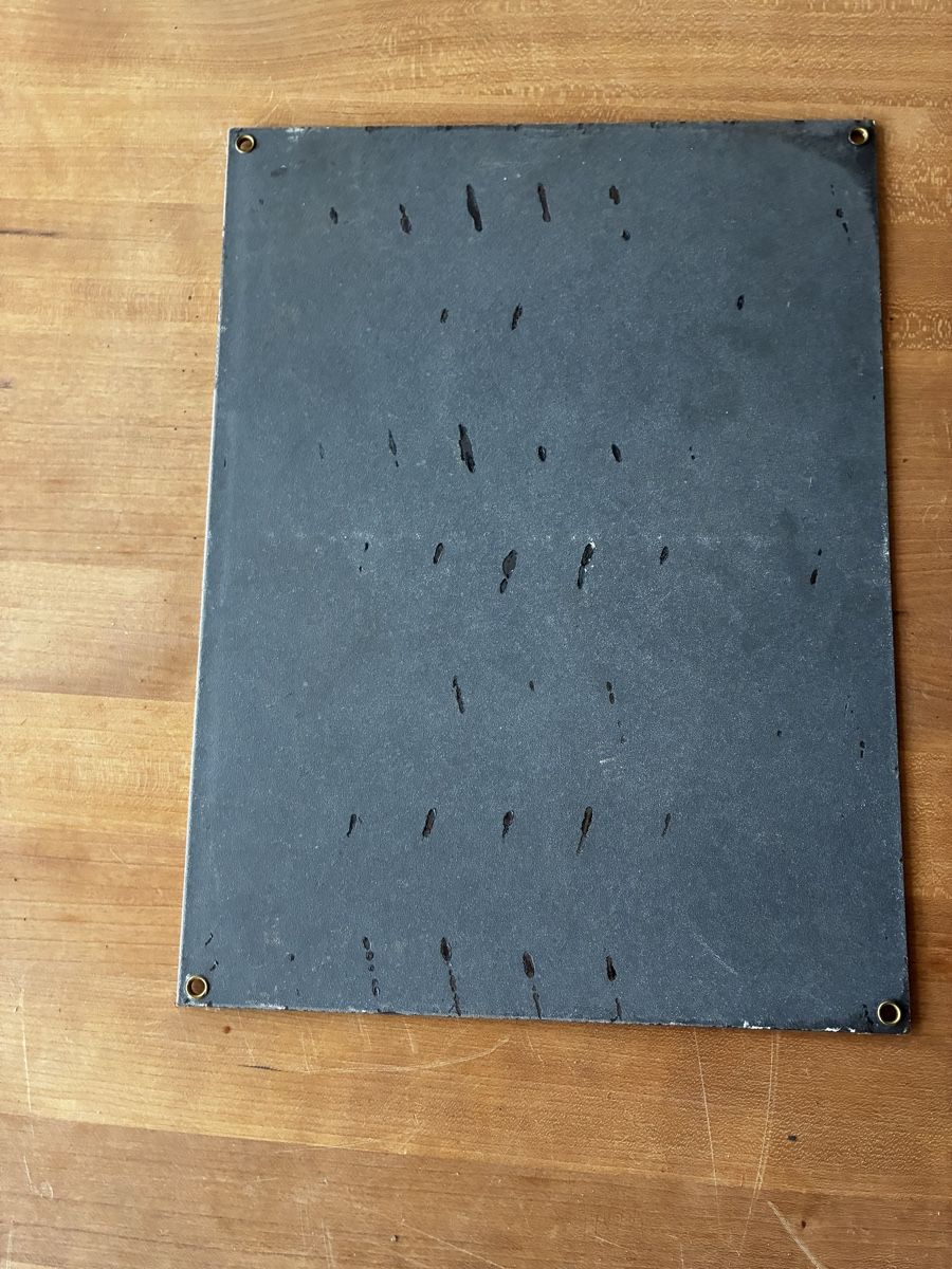 Insegne: Emaille Schild antik – Usato da Lengnau BE venduto da Warmbrodt 1