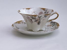 Gedeck*Tee / Kaffeetasse + Untertasse*H & C*FRANCE*VINTAGE*
