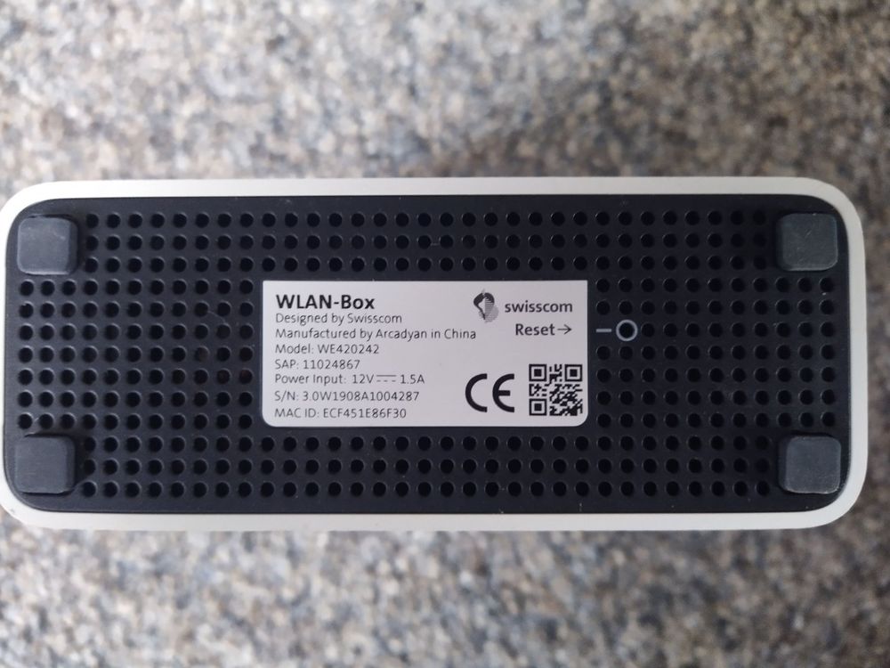 Swisscom WLAN-Box (Gebraucht) in Hochfelden für CHF 107 – nur Abholung ...