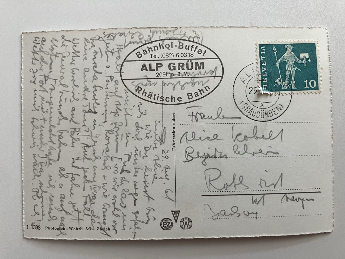 Ansichtskarten: AK Berninabahn Alp Grūm – Gebraucht aus Zürich von Classic_Collection_Zurich 1