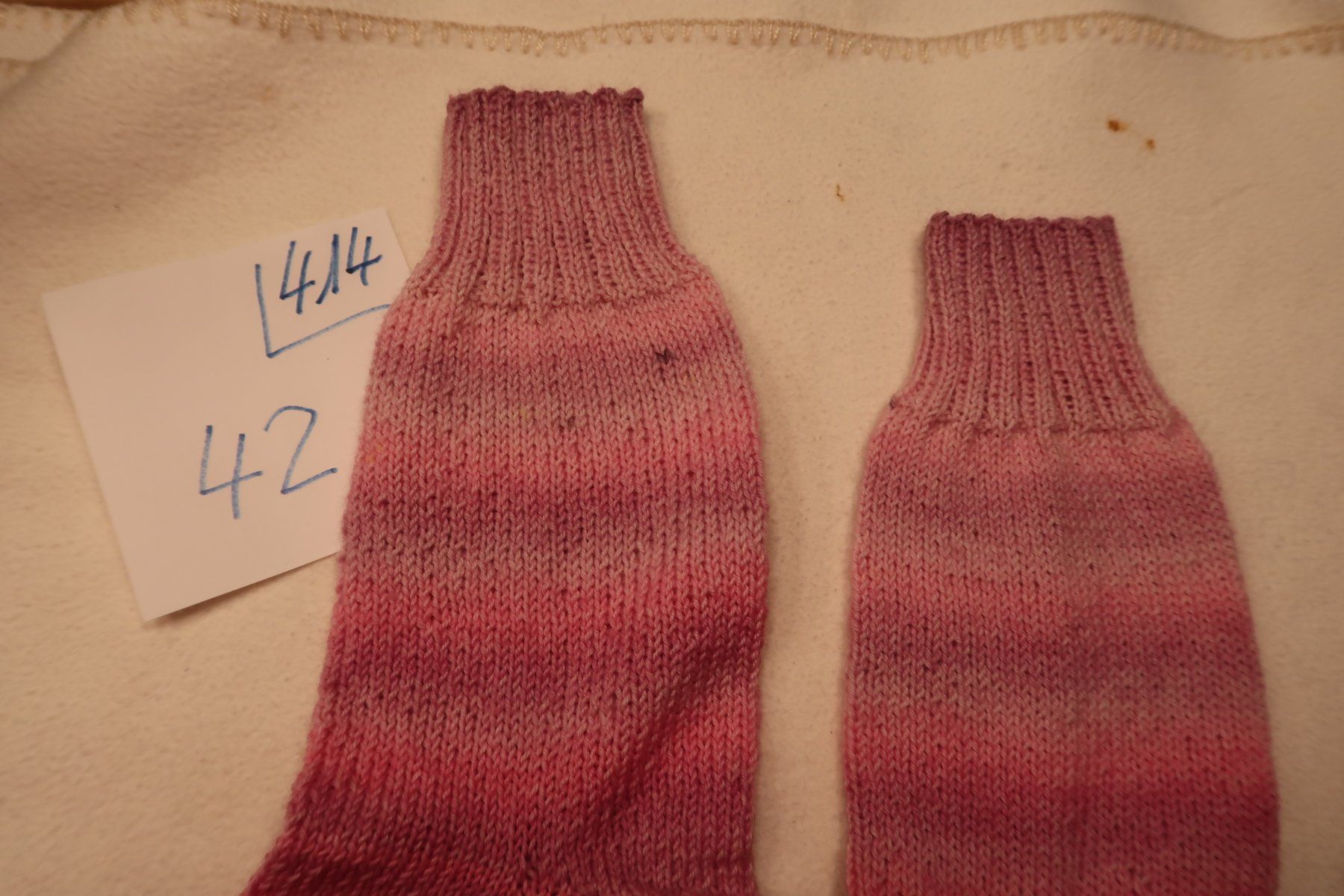 Calze: Handgestrickte Wollsocken  Gr.42   (414-) – Nuovo e nell'imballaggio originale da neuenhof venduto da Caterchen 1