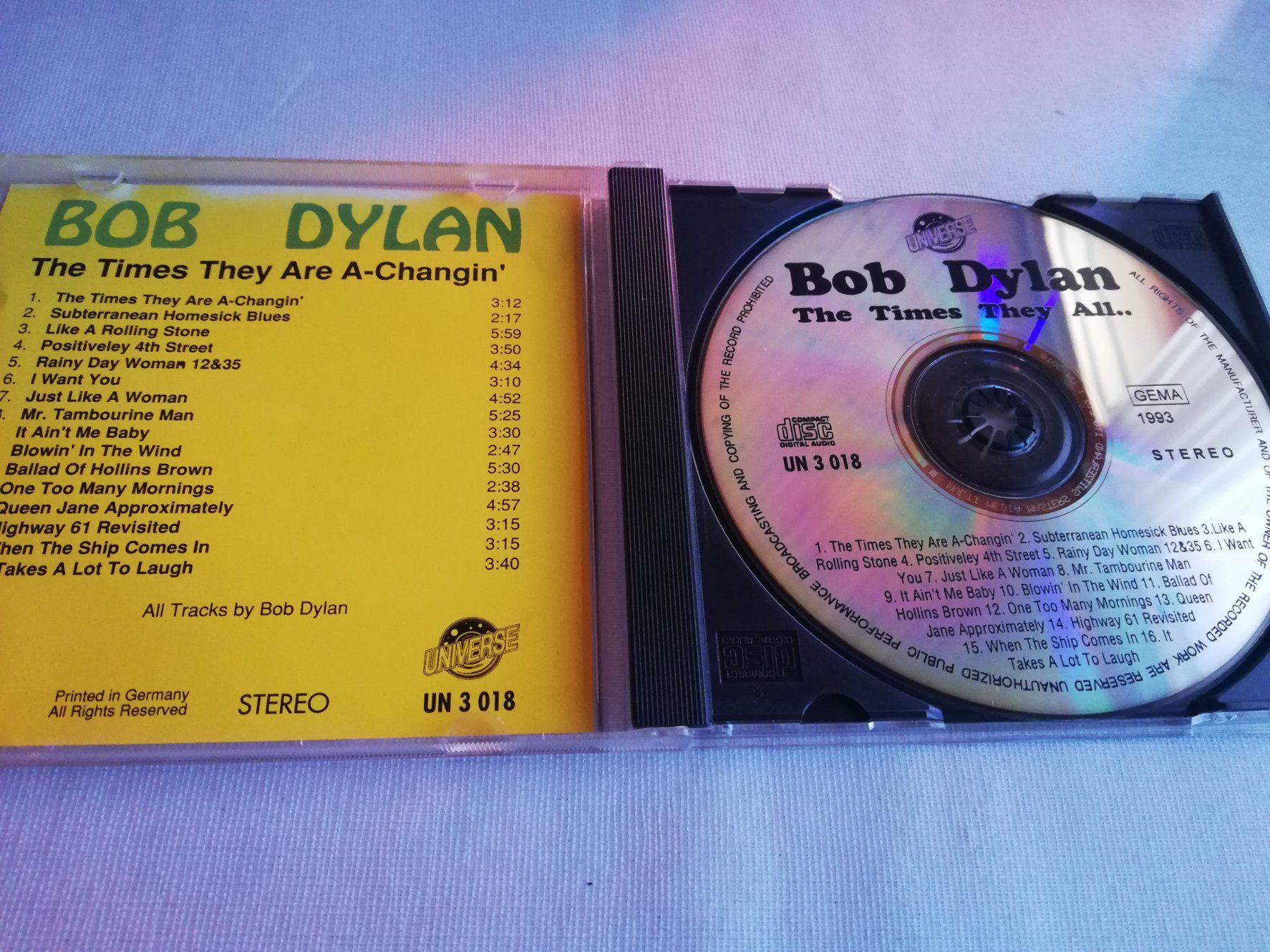 CDs: BOB DYLAN - THE TIMES THEY ARE A-CHANGIN' – Gebraucht aus Bern von Vinylsound.ch 2